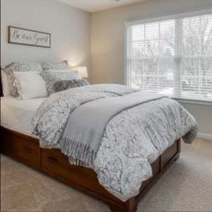 Pottery barn McKenna Paisley queen duvet 2 Euro shams